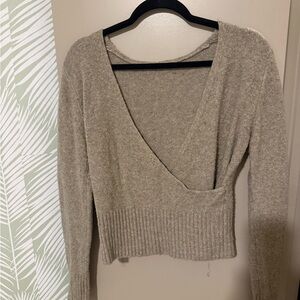 Abercrombie & Fitch Tan Knit Sweater